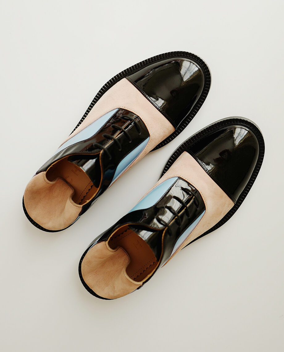 Dusty Pink & Sky Blue Oxfords