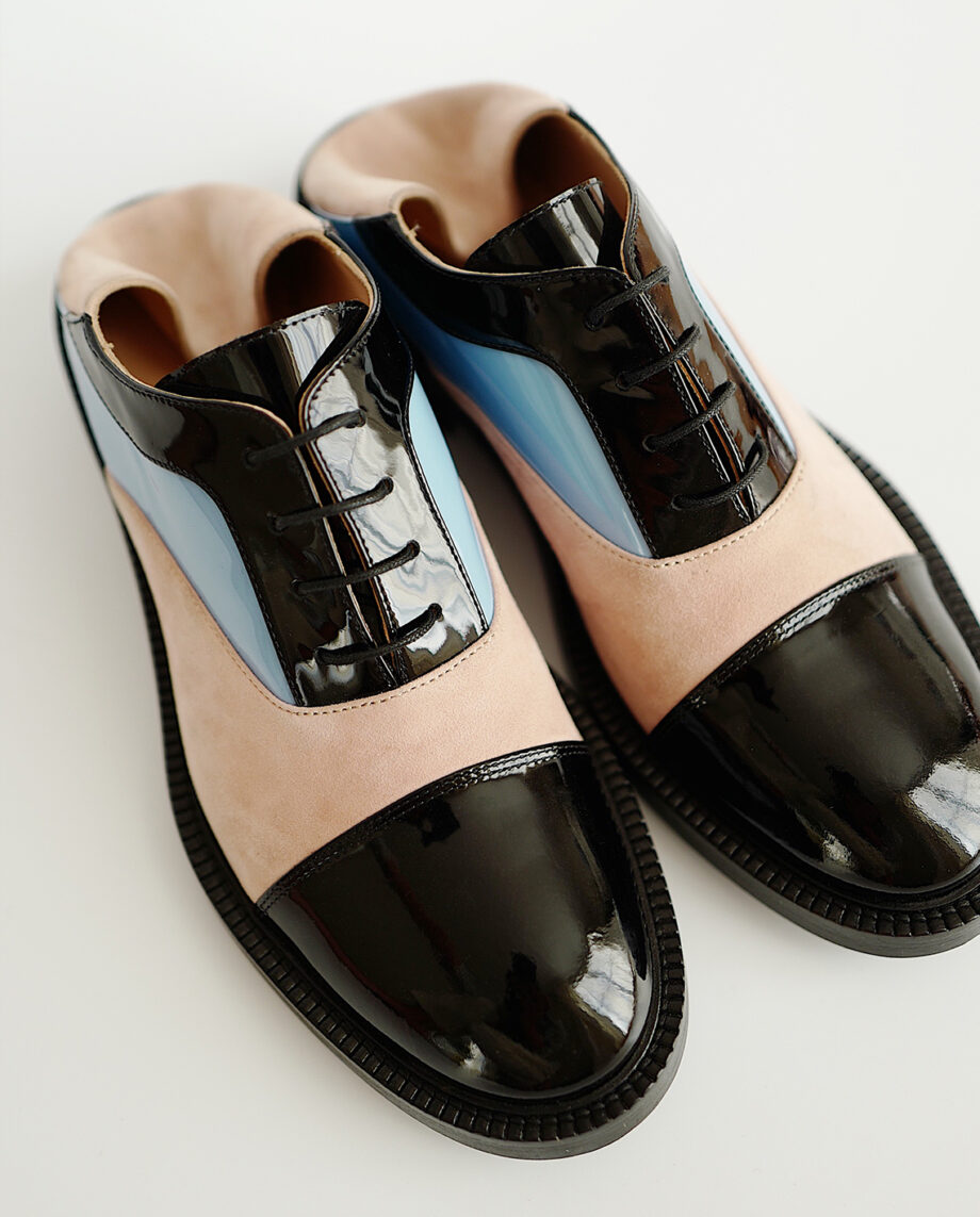 Dusty Pink & Sky Blue Oxfords